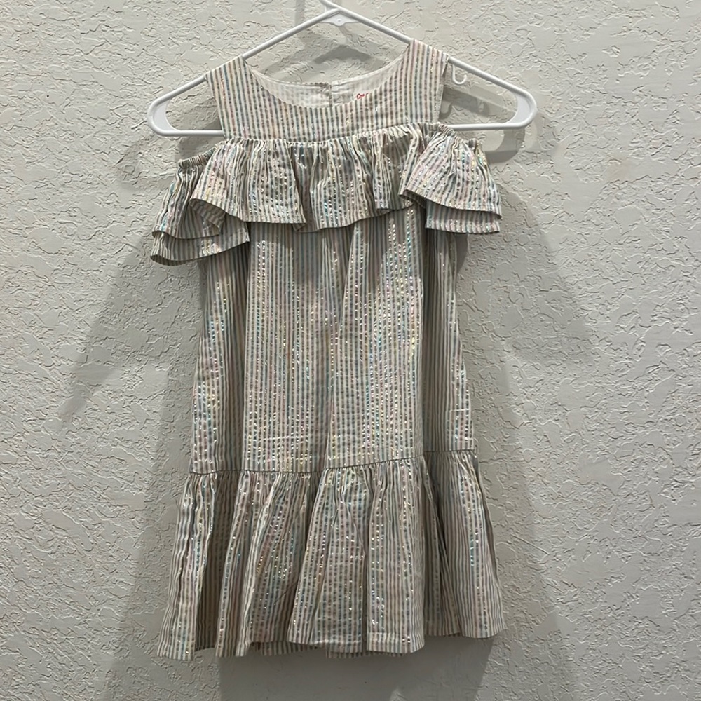 Cute little kid iridescent and white dress from target size (6/6x)